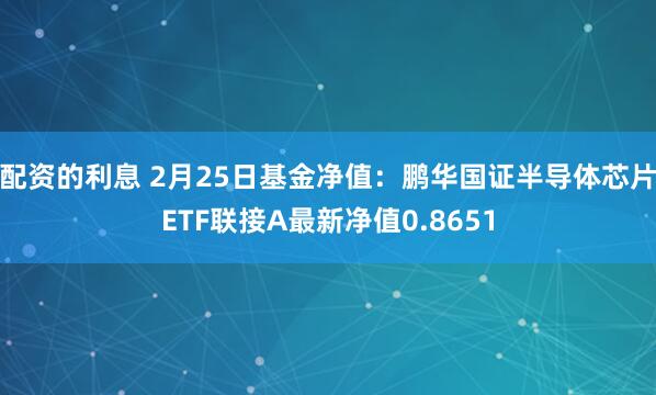 配资的利息 2月25日基金净值：鹏华国证半导体芯片ETF联接A最新净值0.8651