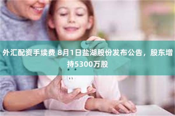 外汇配资手续费 8月1日盐湖股份发布公告，股东增持5300万股